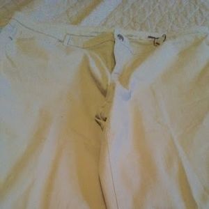 Gloria Vanderbilt Capri Embroidered Khaki Pants